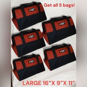 Porter Cable Lightweight Large Contractor Tool Bags 16” x 9” x 11” 
5 bag set!